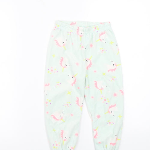 Primark Girls Green   Capri Pyjama Pants Size 3-4 Years