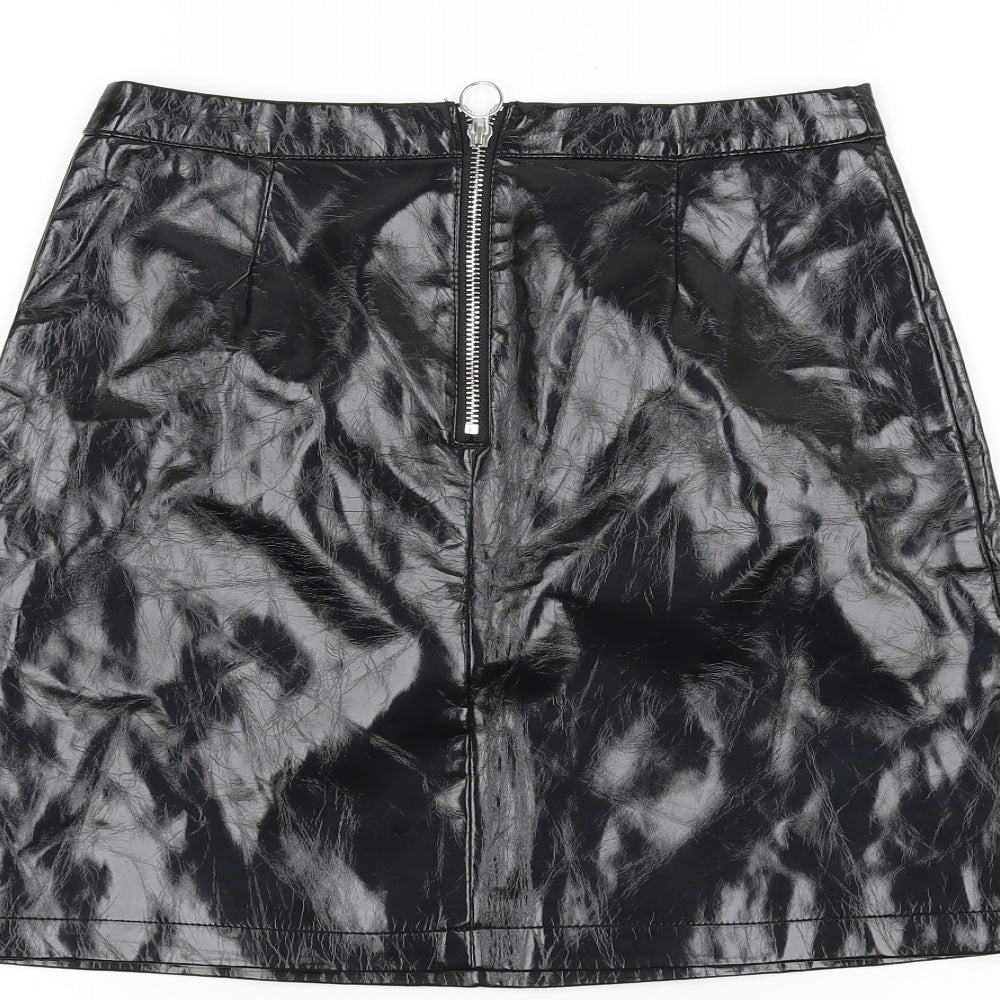 Primark Womens Black   A-Line Skirt Size 8