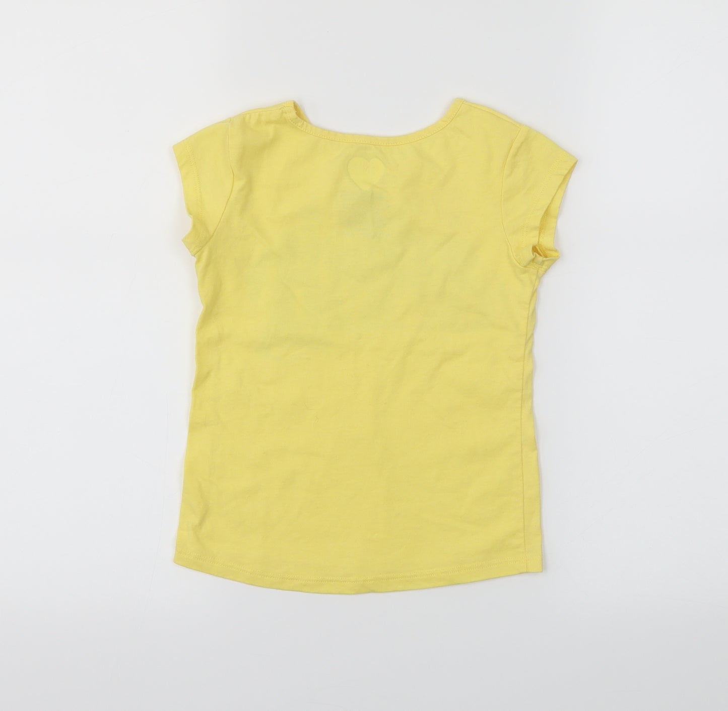 Garanimals Girls Yellow   Basic T-Shirt Size 6 Years