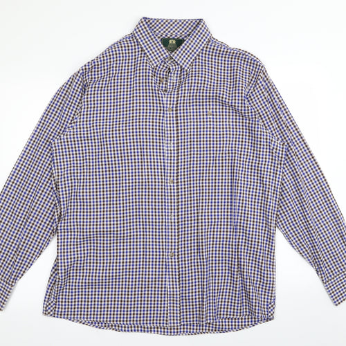 jack Reid Mens Multicoloured Check   Dress Shirt Size 17