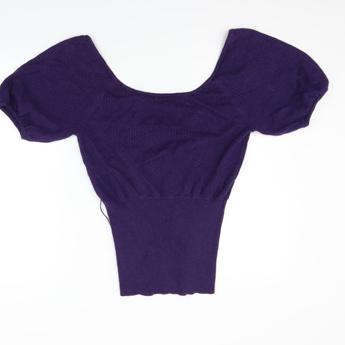 XOXO Womens Purple   Pullover Jumper Size M