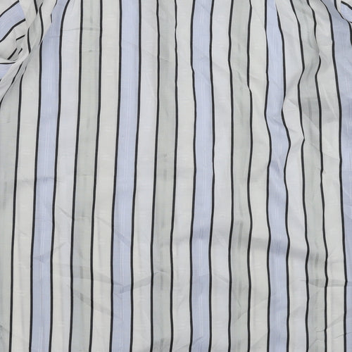 Preworn Mens Multicoloured Striped   Dress Shirt Size L