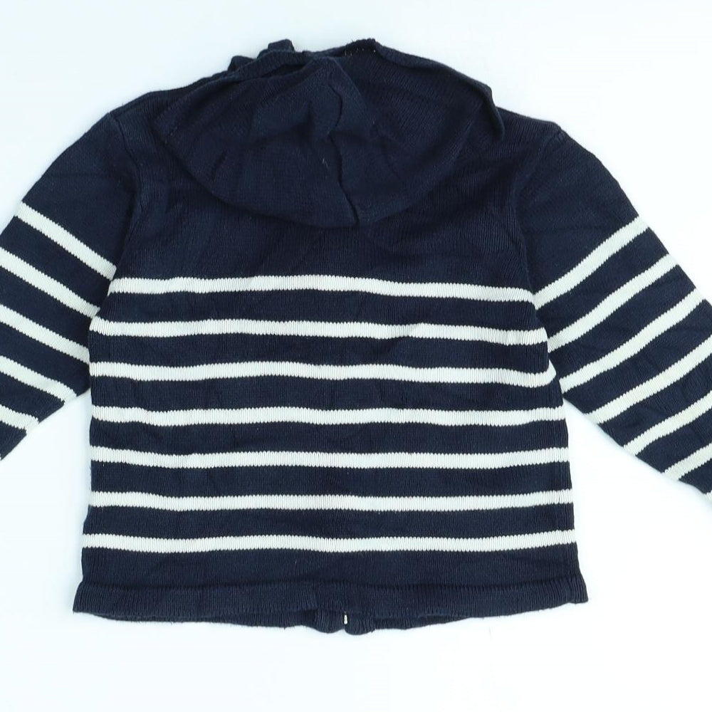 Hublot Girls Black Striped  Jacket  Size 3 Years