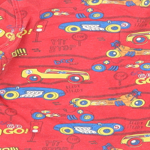 George Boys Red    Pyjama Top Size 3-4 Years  - Cars