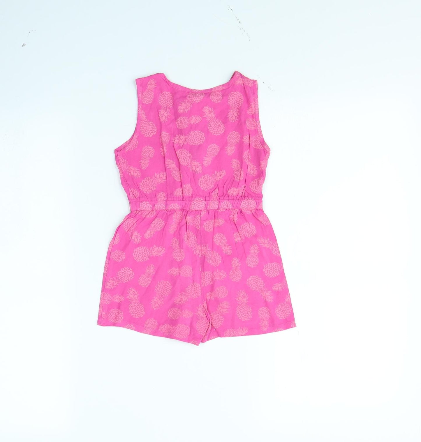 Evie Girls Pink Spotted  Playsuit One-Piece Size 2 Years  - Pineapple