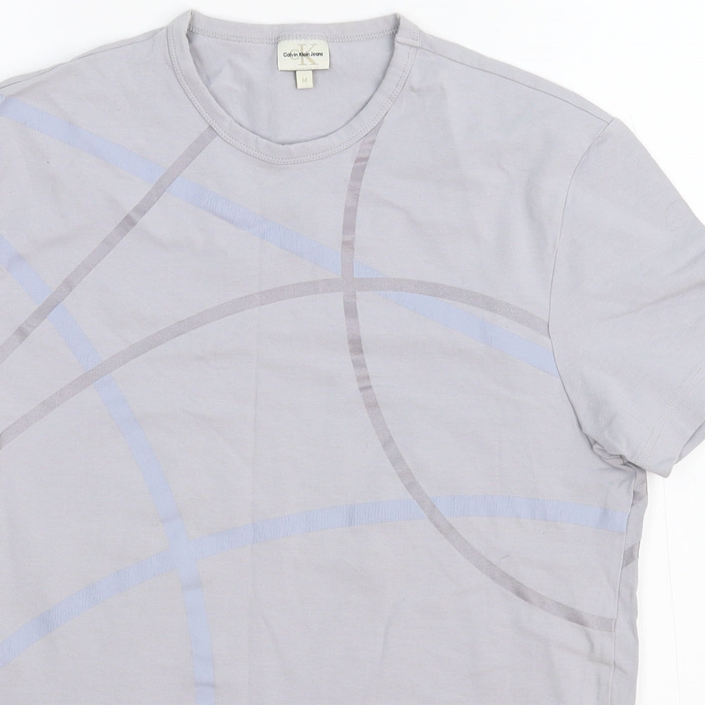 Calvin Klein Mens Grey   Basic T-Shirt Size M
