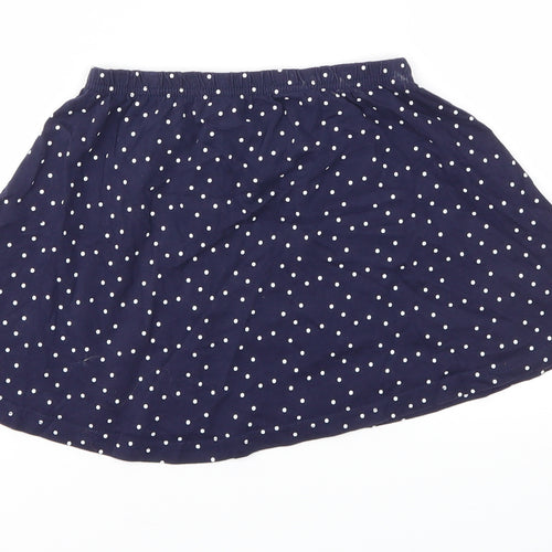 Topolino Girls Blue Polka Dot  Flare Skirt Size 4-5 Years