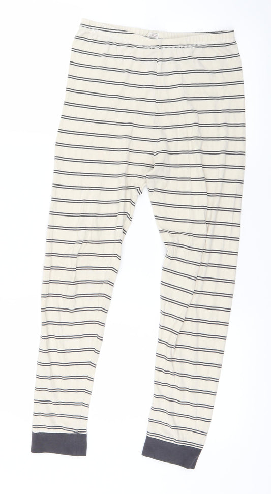 George Boys Ivory Striped   Pyjama Pants Size 10-11 Years