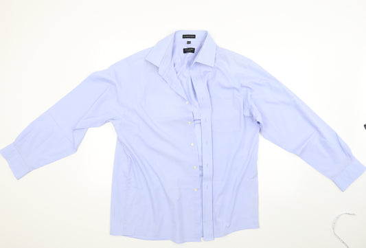 editions Mens Blue    Dress Shirt Size 16.5