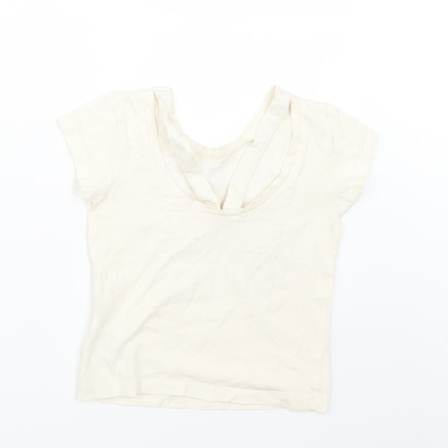 Billieblush Girls Ivory   Basic T-Shirt Size 4 Years