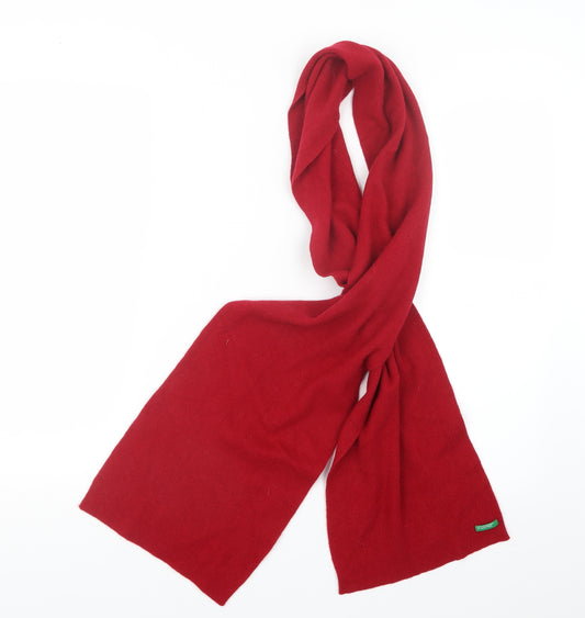 United Colors of Benetton Mens Red  Knit Scarf  One Size