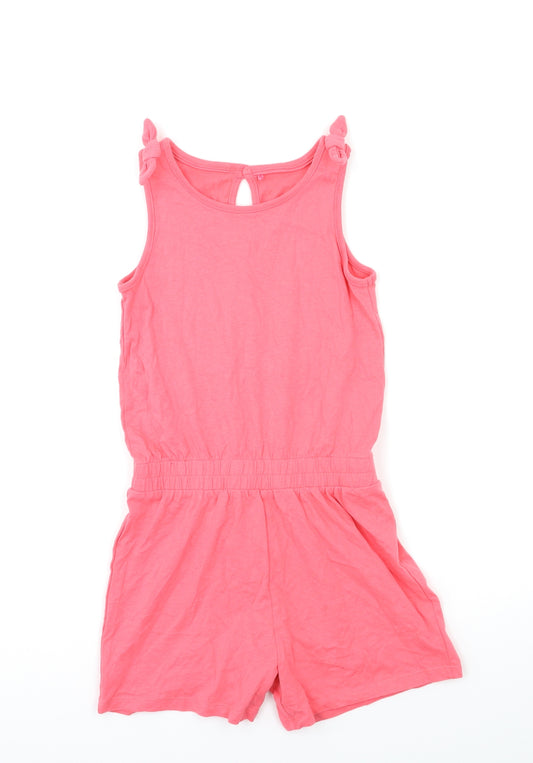 George Girls Pink   Playsuit One-Piece Size 7 Years