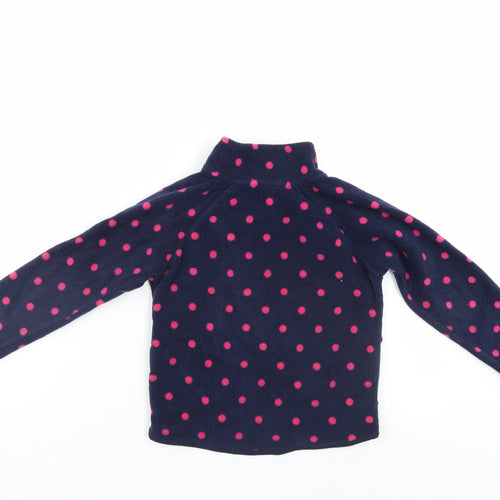 Young Dimention Girls Blue Polka Dot  Jacket  Size 5-6 Years