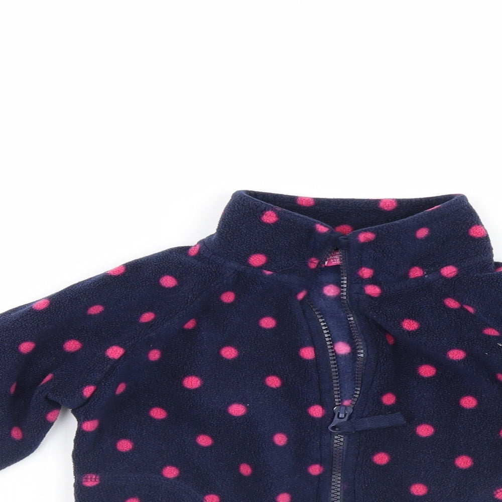Young Dimention Girls Blue Polka Dot  Jacket  Size 5-6 Years