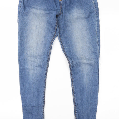 Denim 24/7 Womens Blue  Denim Jegging Jeans Size 8 L30 in