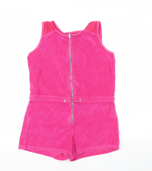 F&F Girls Pink   Bodysuit One-Piece Size 11-12 Years