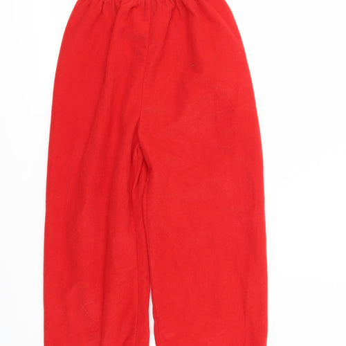 Made By Elves Girls Red   Jogger Trousers Size 5-6 Years