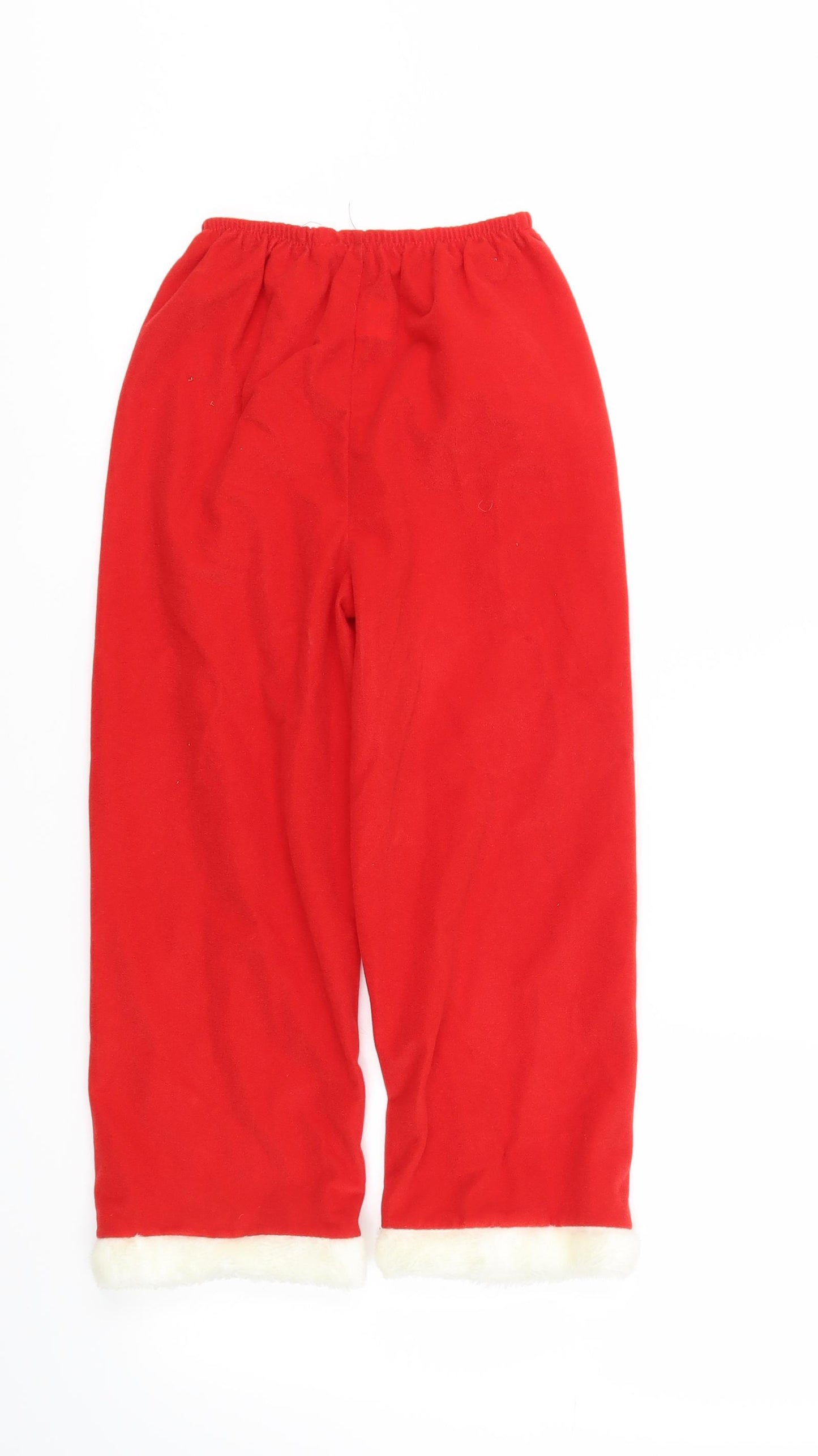 Made By Elves Girls Red   Jogger Trousers Size 5-6 Years