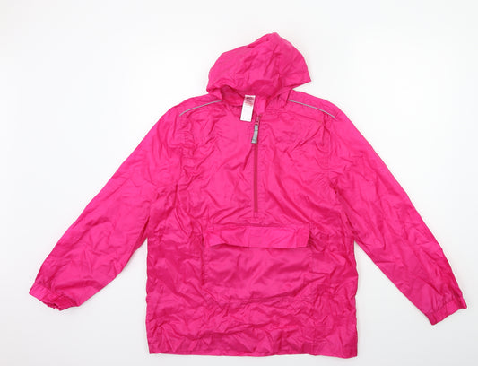 Back to school Girls Pink   Rain Coat Coat Size L