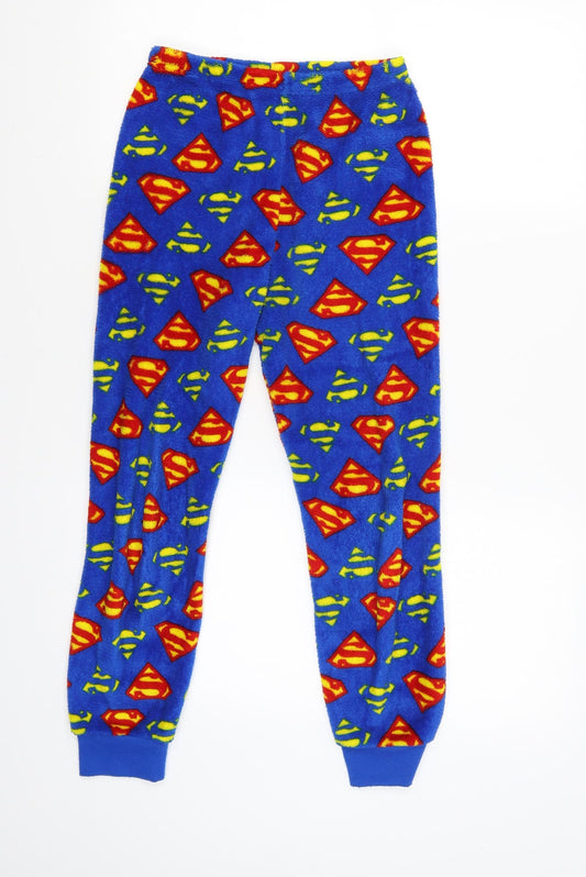 Primark Boys Blue Solid   Pyjama Pants Size 9-10 Years  - superman