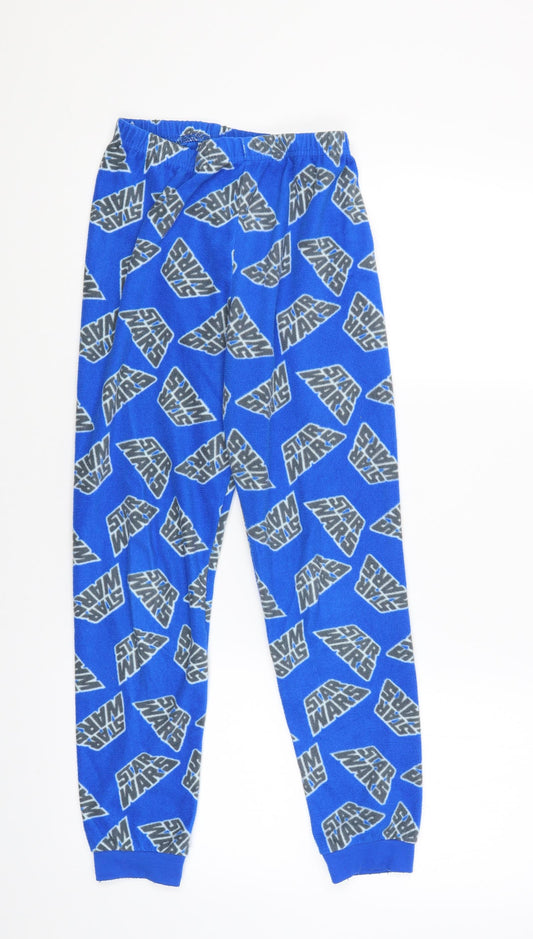 Primark Boys Blue Solid   Pyjama Pants Size 10-11 Years  - star wars