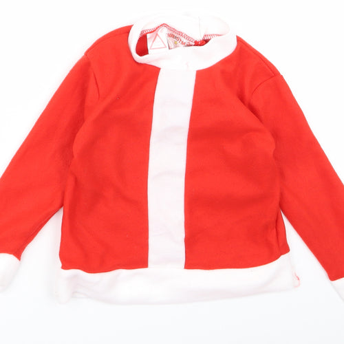 Preworn Boys Red   Jacket  Size 2 Years  - santa
