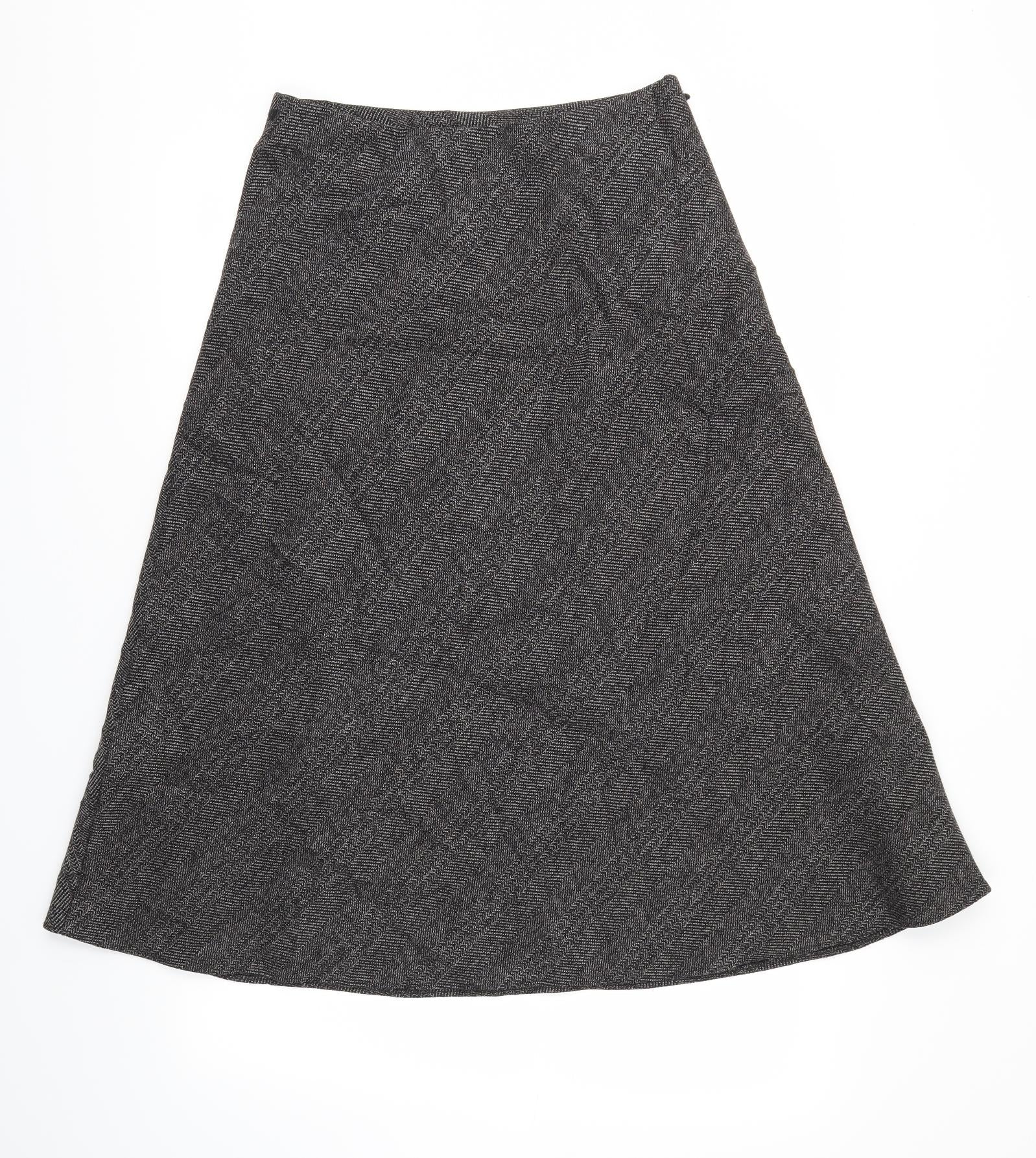 Womens Black Flare Skirt