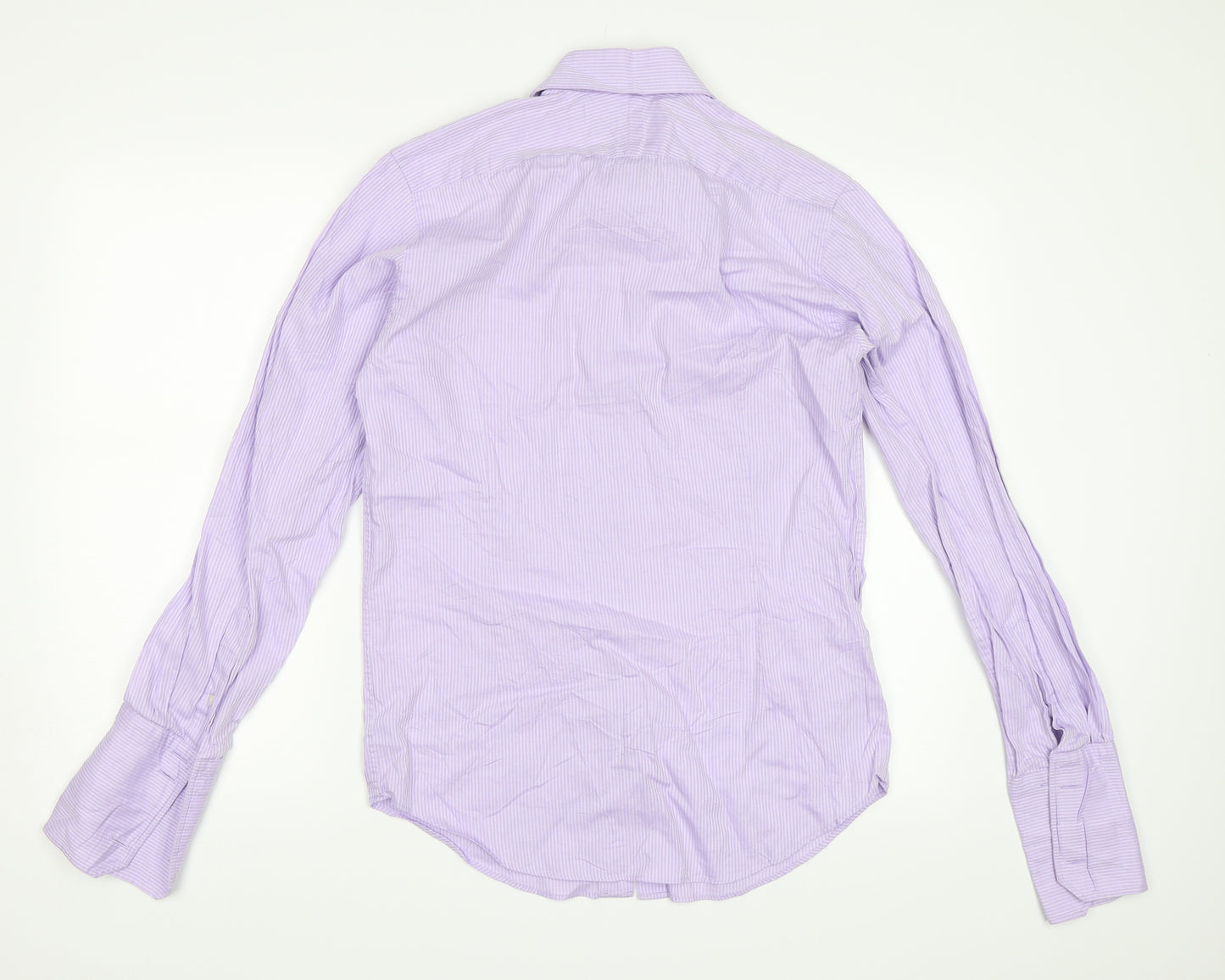 Jeff Banks Mens Purple    Dress Shirt Size 14.5