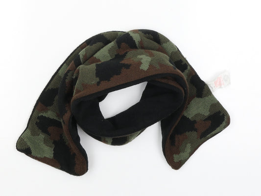 Primark Boys Green Camouflage  Scarf  One Size
