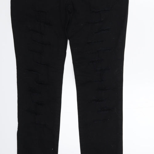 Melrose Womens Black  Denim Skinny Jeans Size 10 L32 in