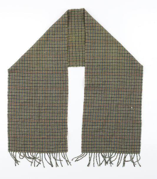 Preworn Unisex Green Plaid  Scarf  One Size