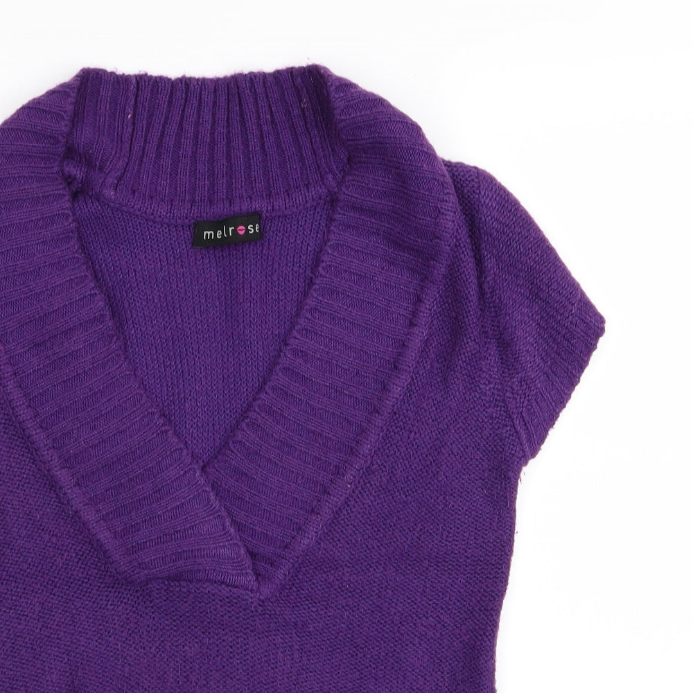 Melrose Womens Purple   Pullover Jumper Size 14