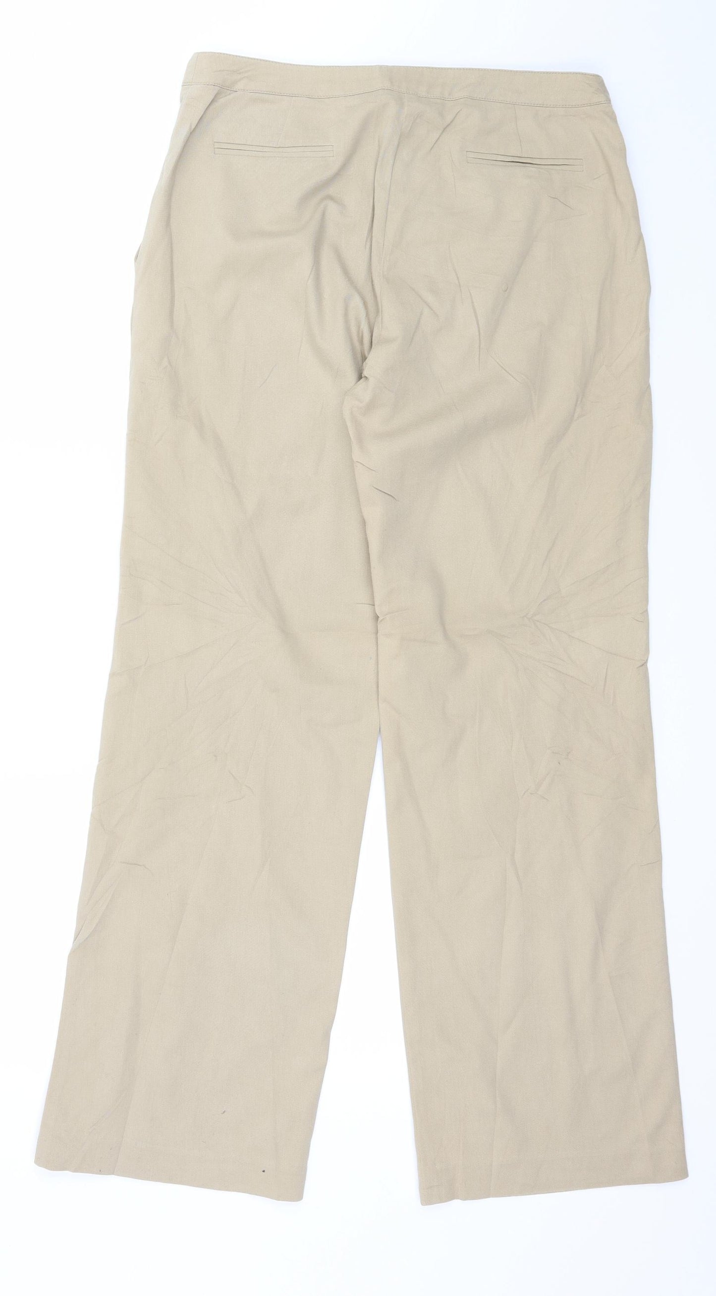 Cyrillus Womens Beige   Trousers  Size 12 L29 in