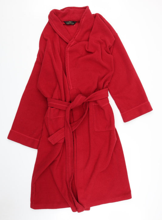 M&S Mens Red    Robe Size S