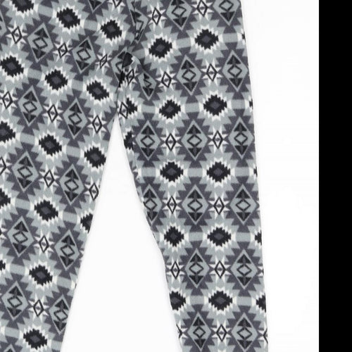 Primark Girls Grey Geometric  Capri Pyjama Pants Size 11-12 Years