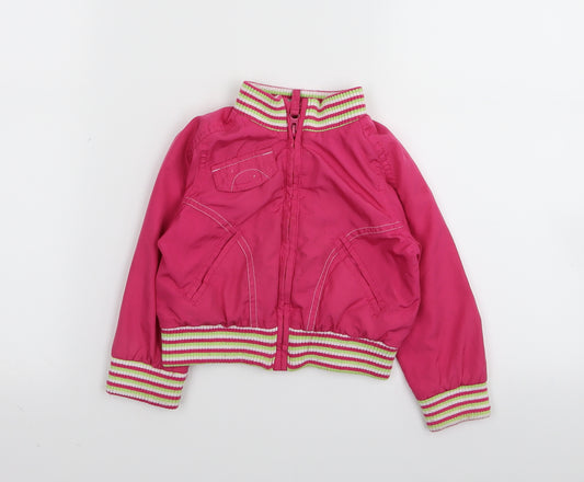 Asda George Girls Pink   Jacket  Size 2-3 Years