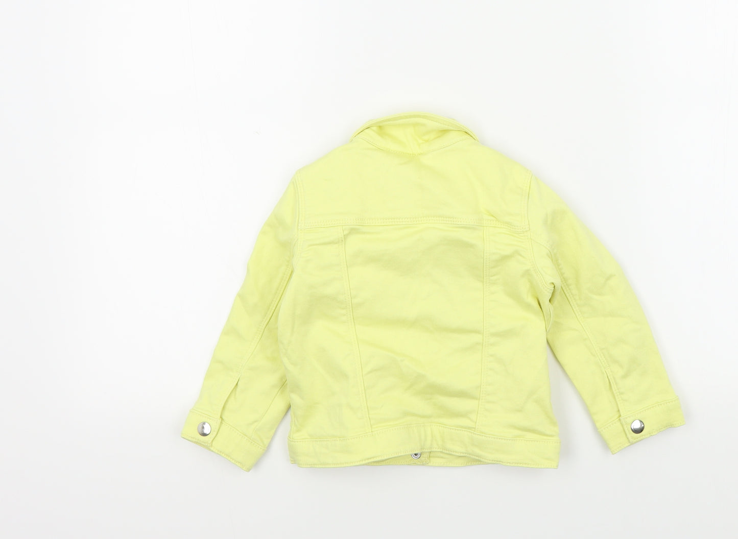 Matalan Girls Yellow   Basic Jacket Jacket Size 2-3 Years