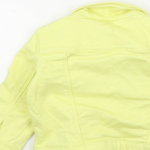 Matalan Girls Yellow   Basic Jacket Jacket Size 2-3 Years