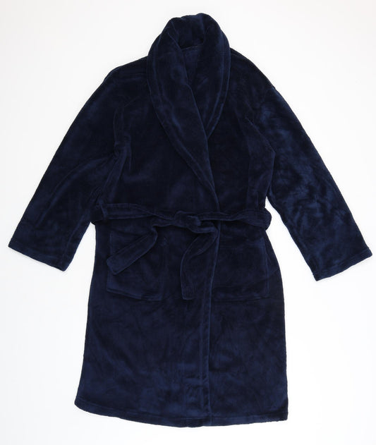 BHS Mens Blue Solid   Robe Size S