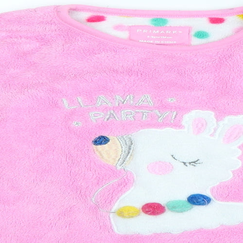 Primark Girls Pink Solid  Kimono Pyjama Top Size 8-9 Years