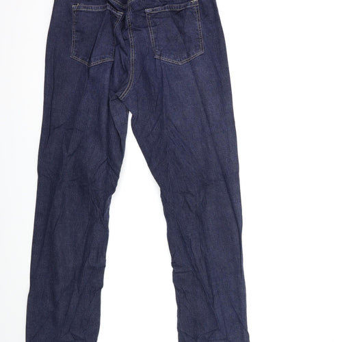 ELLE Womens Blue  Denim Straight Jeans Size 28 in L29 in