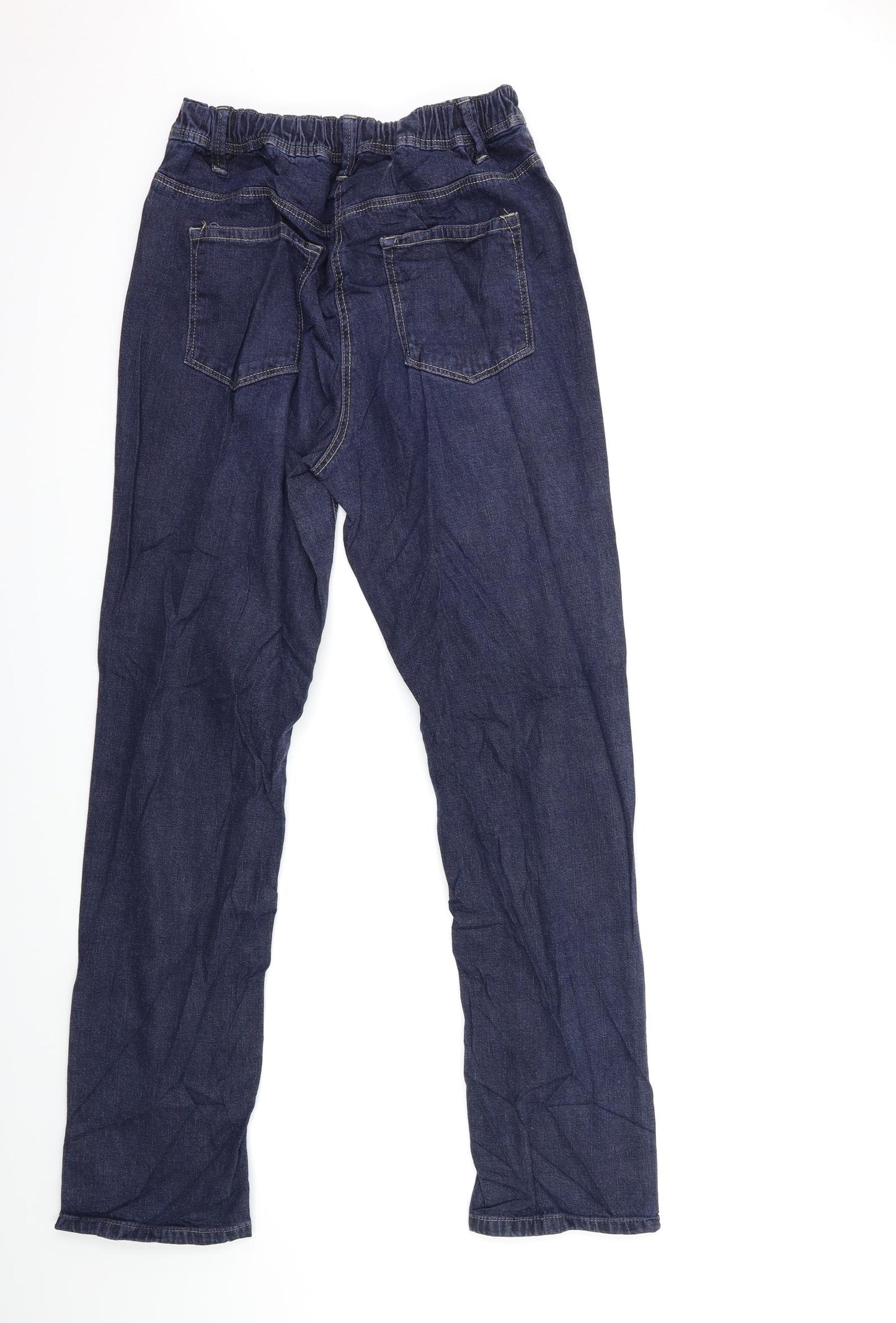ELLE Womens Blue  Denim Straight Jeans Size 28 in L29 in