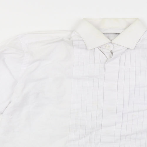 Michael Sons of London Mens White    Dress Shirt Size 15.5