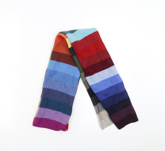 Alan Paine Unisex Multicoloured Striped  Scarf  One Size
