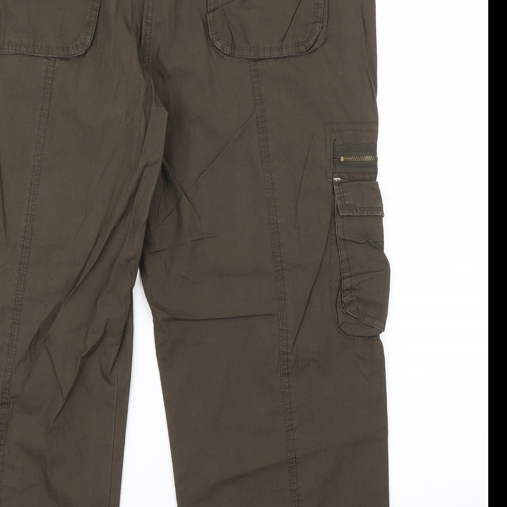 Matalan Womens Brown Trousers Size 12 L23 in  Preworn Ltd