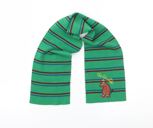 Gruffalo Boys Green Striped  Rectangle Scarf Scarf Size Regular