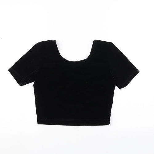 American Apparel Girls Black   Pullover Jumper Size L
