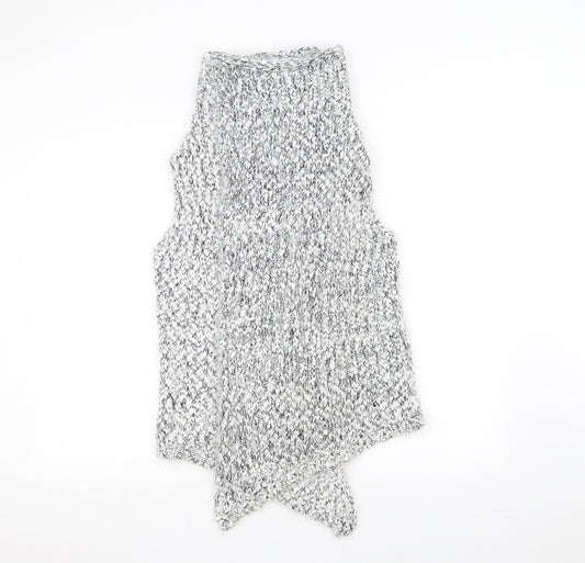 M&Co Girls White  Knit Jacket Coatigan Size 11-12 Years