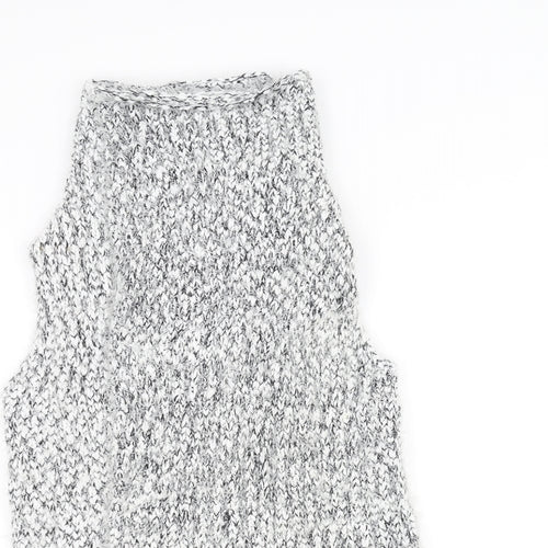 M&Co Girls White  Knit Jacket Coatigan Size 11-12 Years