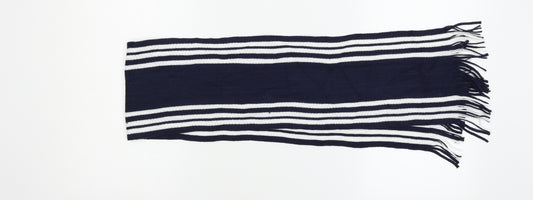 Preworn Boys Blue Striped  Scarf  Size Regular